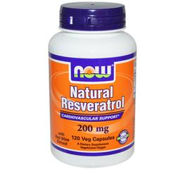 фото Now Foods, Natural Resveratrol