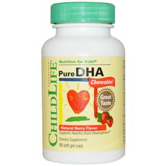 фото ChildLife, Pure DHA Chewable!, Natural Berry Flavor
