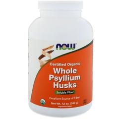 фото Now Foods, Certifed Organic Whole Psyllium Husks