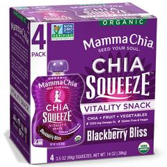 Mamma Chia, Organic Chia Squeeze, Vitality Snack
