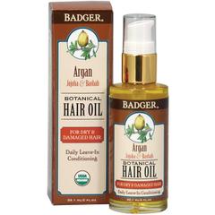 фото Badger Company, Argan Botanical Hair Oil