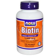 фото Now Foods, Биотин (Biotin)