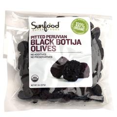 Sunfood, Organic Black Botija Olives